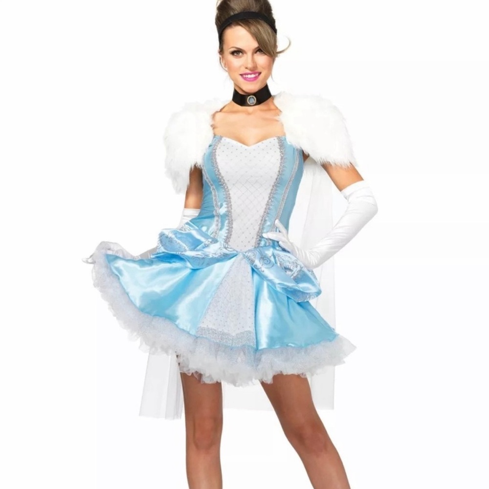 NWT Leg Avenue Cinderella costume Slipper-less Sweetie Deluxe 3 piece set